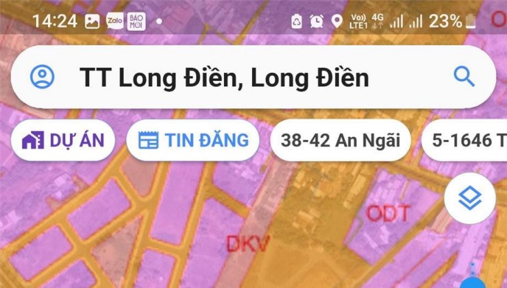 Bán nền đất odt 1 xẹc quốc lộ 55 với đầy đủ tiện ích giáp ngay trung tâm hành chính  tỉnh Bà Rịa Vũng Tàu